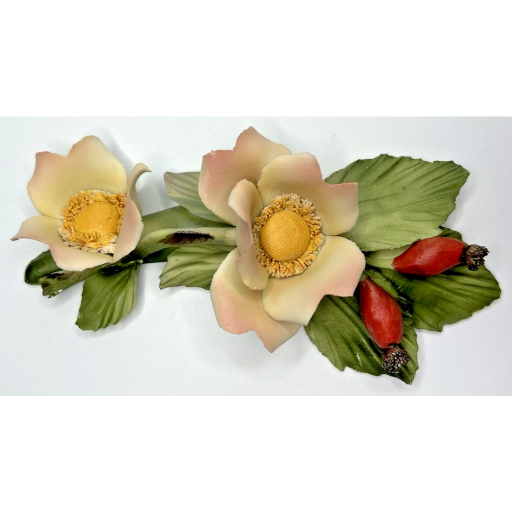 Vintage Franklin Mint Capodimonte Porcelain 1985 Italy Sweetbrier